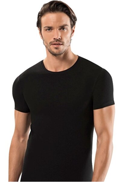 Saran Erkek Siyah 0 Yaka Fanila