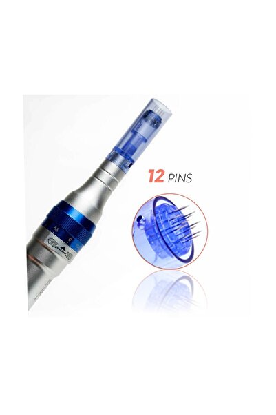 Ekai Ac Blue Dermapen (10 bucăți cu 12 ace) compatibil cu dispozitivele Dr.pen Ultima A6, A1