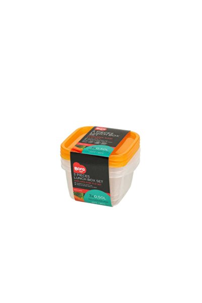 Bora Bo546 Storage Container Square Deep Set of 3 500 ml