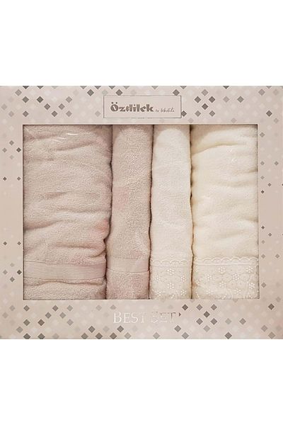Özdilek Unisex Cream Orchid Best Σετ Μπάνιου