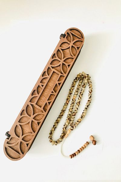 Kardelen 99 Pieces of Palm Seed Rosary - in Special Box