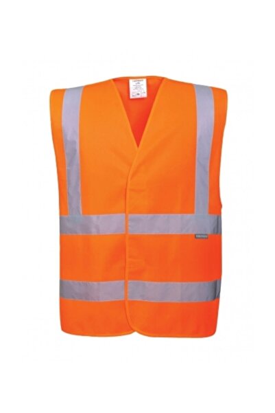 PORTWEST سترة تحذير برتقالية للرجال