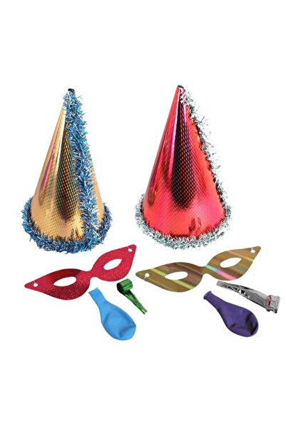 Vip Home Concept 2 Adet Yılbaşı Kotyon Set Kaynana Dili Gözlük Set Aile Seti