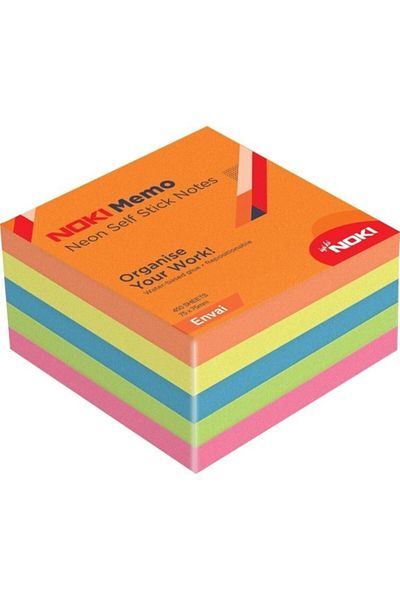 Noki Neon Adhesive Cube Block Papers