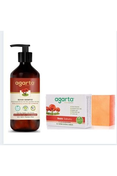 Agarta Natural Shampoo Reishi 400 ml and Natural Reishi Soap 150 g