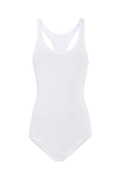 Altınay Γυναικείο λευκό σώμα 2 τεμαχίων Sportsman Rambo Snap Fastener