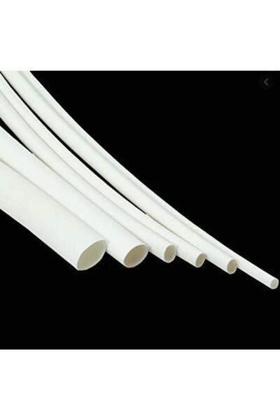 Genel Markalar 1 Metre Beyaz Daralan Makaron 6.4 Mm Kablo Yalıtım Isıyla Iphone Uyumlu Hortumu