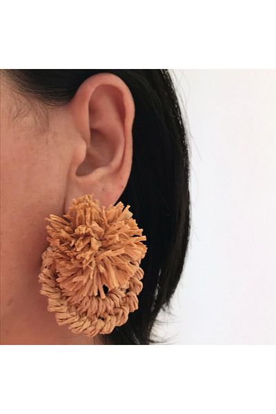 By G Tasarım Straw Design Earrings