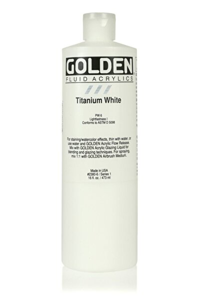Golden Fluıd Acrylıc 473 ml Seri 1 Tıtanıum Whıte