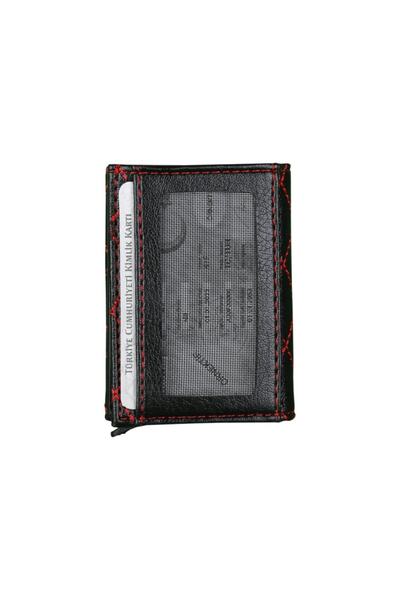 Ozka Leather Collection Embroidered Mechanical Wallet (Summer)