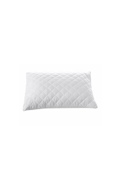 SC HOME 4 Pieces Cotton Quilted White Pillow Protector