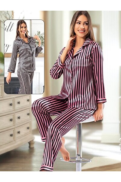 Nilay Σετ γυναικεία σατέν πιτζάμες 2 τεμαχίων