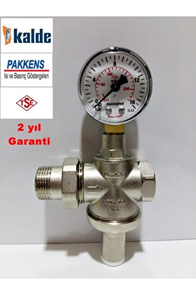 KALDE Su Basınç Düşürücü 3/4 Rekorlu Dn20 +pakkens Manometre