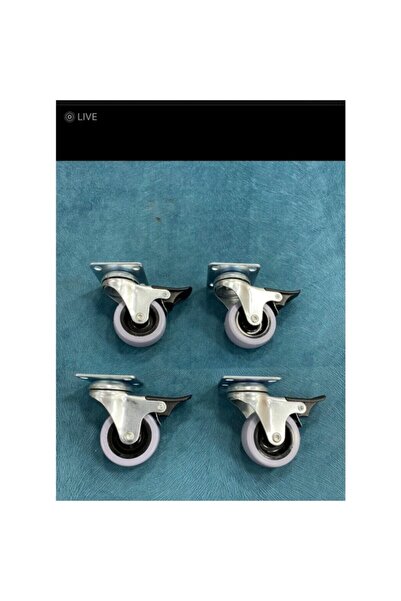 ÖZBEK Firenli Masa Tekerleği & Dolap Tekerleği & Çift Bilyalı Tekerlek 4adet