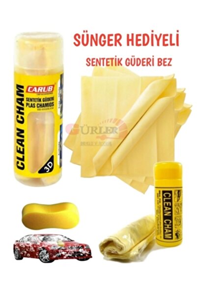 gürlerotoaksesuar Mikrofiber Sentetik Güderi Genel Amaçlı Temizli Cam Bezi 42...