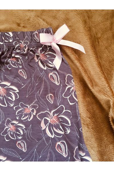 Altınay Women's Pocketless Viscose Summer Pajama Bottoms V44