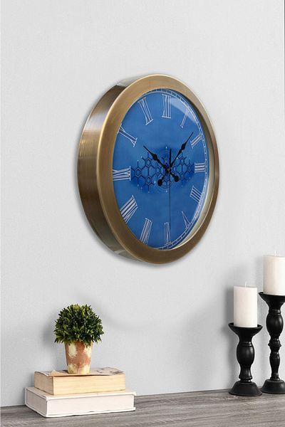 Kasva Concept Gift 36 cm Antique Metal Plane Tree Wall Clock