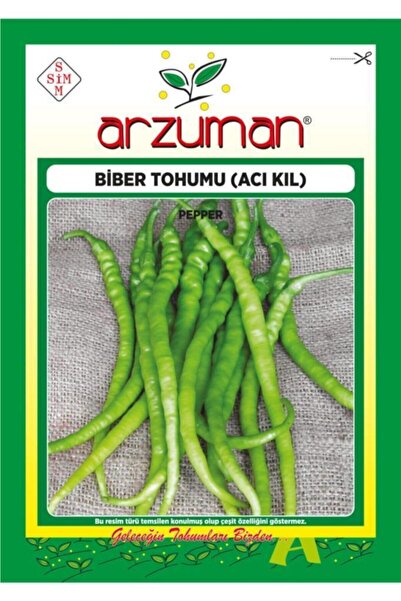 Arzuman Acı Kıl Biber Tohumu 1500 Adet Tohum
