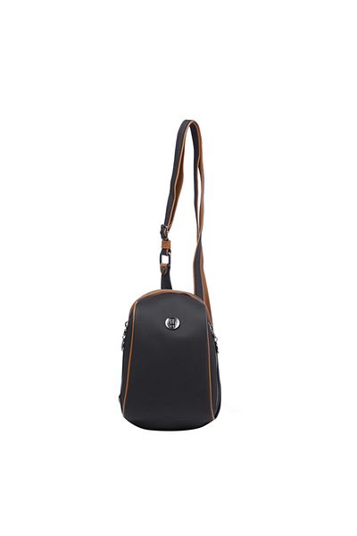 TH Women's Waist Bag Th-yk9948 Black-tan