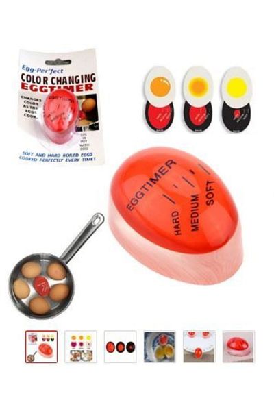Kenpool Stunt Egg Boiled Color Change Timer Decor Kitchen Boiling Egg Cooking Helper
