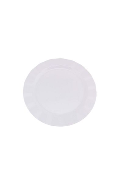 NO NAME Plastic Luxury Plate 26 Cm - Set of 6 White