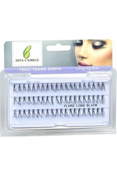 DİVA Camille Dcm-3023 - عبوة واحدة 14 ملم رموش صناعية طويلة