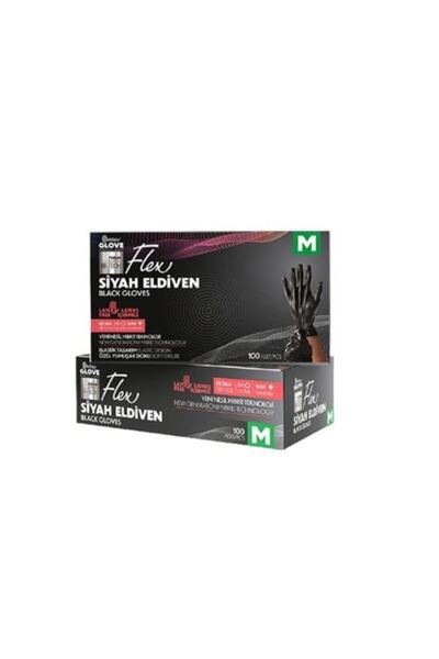DİMAHOME Reflex Flex Eldiven 100 Lü Siyah Medium