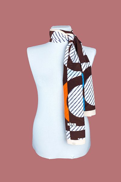 Sarar Women's Pearl Silk Patterned Scarf-Shawl 45x180 Cm