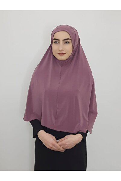 R&S modibone Tek Parca Pratik Büyük Hazır Esarp Hijap Leylak Renk Namaz Örtüsü