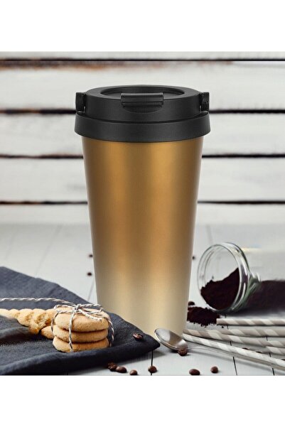 GIFTS STORE كوب ترمس ستيل ذهبي (500 مل)