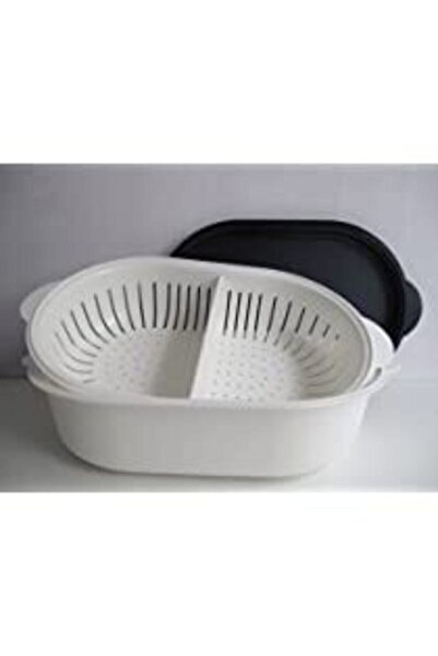 Tupperware Kristalin Süzgeçli Oval Servis 4 lt