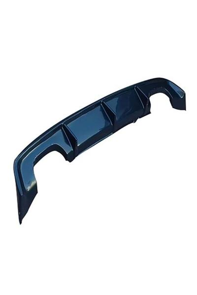 Genel Markalar Seat Leon Mk3.5 Custom Difüzör P Black 2017+ Sağ Sol Çiftli Çıkış Plastik