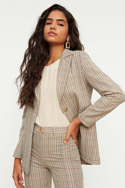 Trendyol Collection Blazer - Beige - Regular Fit