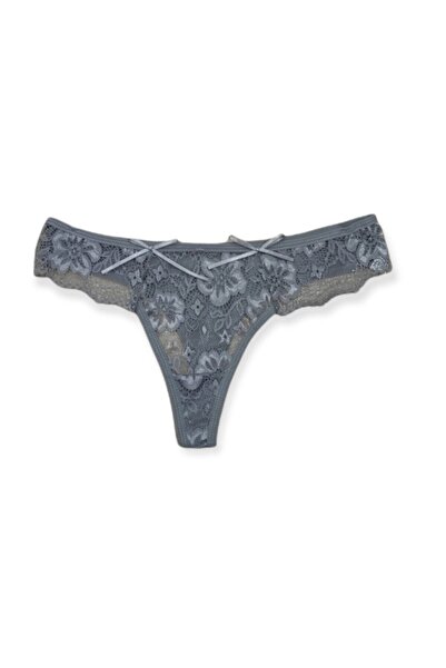 YNCUNDERWEAR Desenli Pamuklu Kadın Tanga Külot 3 Adet Siyah Beyaz Kırmızı