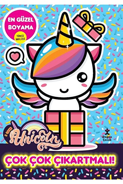 Doğan Egmont Yayıncılık I Love Unicorn En Güzel Boyama - Çok Çok Çıkartmalı!