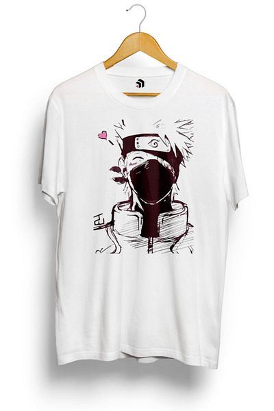 karikatürstore Kakashi Hatake Anime Printed T-Shirt