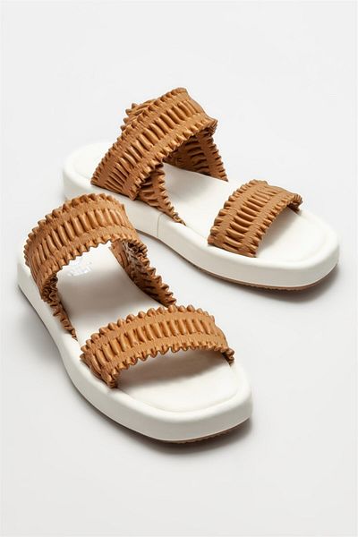 Elle Shoes Tan Women's Sports Sandals