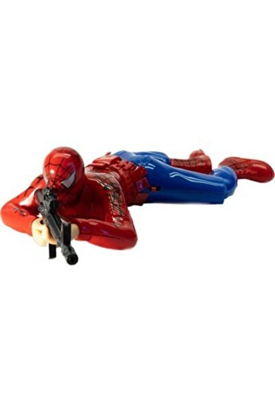 Örümcek Adam Pilli Yerde Sürünen Spiderman Sürünen Pilli Silahlı Asker
