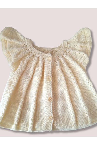 Meralin Elinden Hand Knitted Baby Girl Vest / Dress