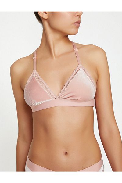 DEEP SECRET Salmon Velvet Bralet Ds200111br