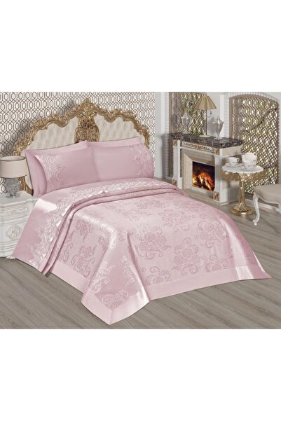 Cömert's الدانتيل الفرنسي بيكيه مجموعة مسحوق 6 قطعة مجموعة الزفاف