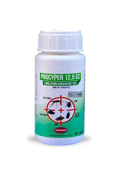 Profarm Procyper 12,5 Ec 250 ml Genel Haşere Ilacı ( Bit,pire,kene,kalöriferler Böceği,sivrisinek,karasinek