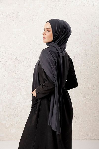 Tachnisa Women's Gray Combed Cotton Shawl
