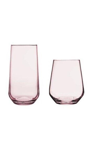 Paşabahçe Allegra Su Bardak Takımı - Su Bardağı Seti 12 Prç.pembe