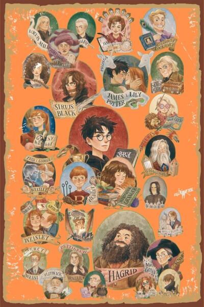 Hayal Poster Harry Retro Ahşap Poster