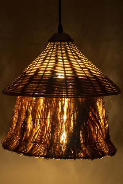 rattam Bambu Aydınlatma Rattan Avize Mushroom