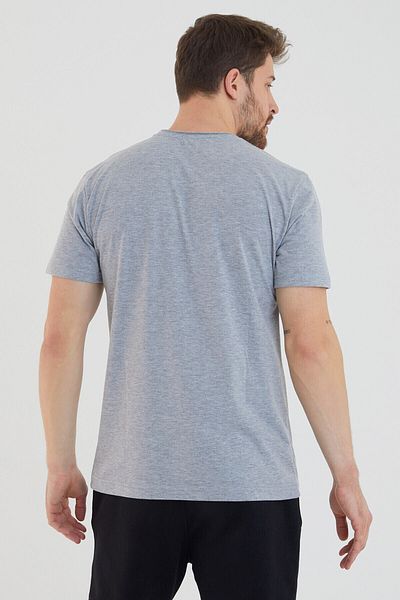 AMAZING CRASH Ανδρικό μπλουζάκι Grimelanj Basic Crew Neck Slim Fit με κοντό μανίκι