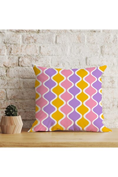 LadiesHome Husă decorativă pentru pernă cu două fețe, digitală, cu imprimeu d...