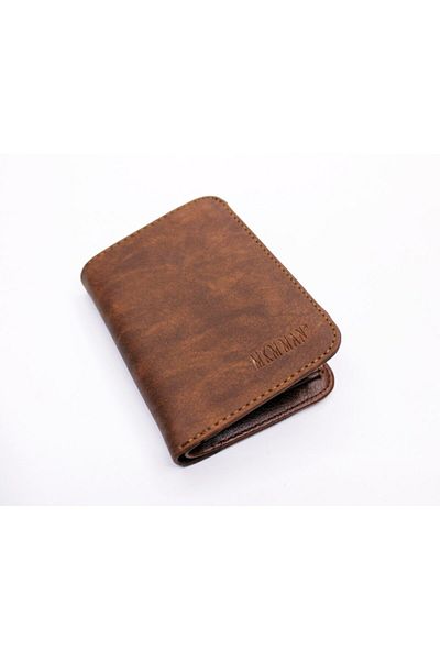 MKM Man Faux Nubuck Men's Wallet Vertical Model