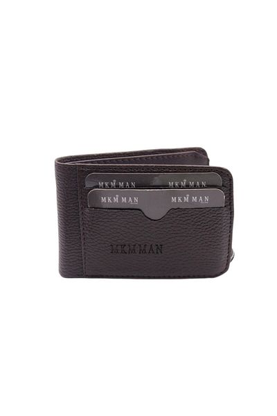 MKM MAN Leather Look Wallet with Transparent Inside Card Holder